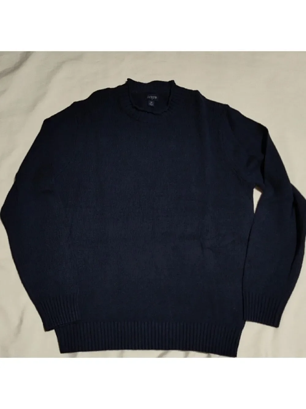 J. Crew Men's Deep Blue Crewneck Sweater